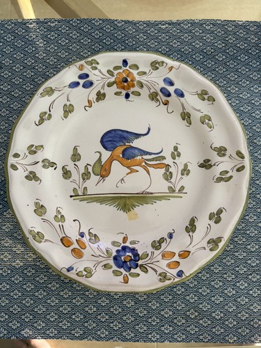 Assiette ancienne faïence - assiette, en
