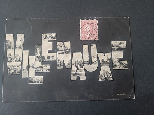 Cpa souvenir villenauxe - cpa,souvenir,