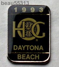 HARLEY DAVIDSON OWNERS GROUP DAYTONA 1993 HOG VEST JACKET TAC HAT PIN ENAMEL 