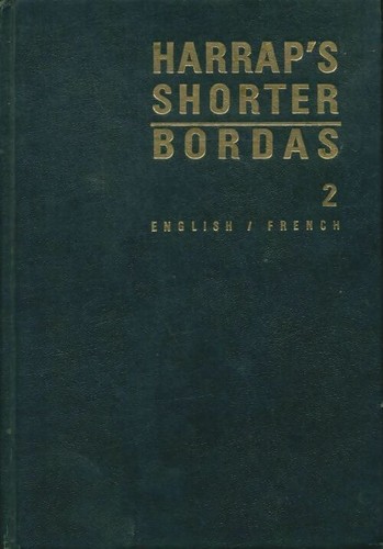 Harrap shorter bordas tome - shorter,