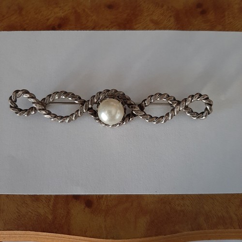 Broche ancienne grosse perle - broche,