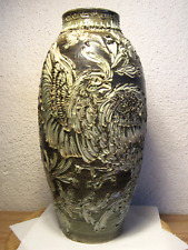 Daté de 1986 - Vase motif oiseau Poterie Grès - Remmy Fils Betschdorf - Alsace
