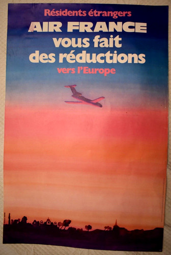 Ancienne affiche residents - affiche,