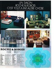PUBLICITE  1970  ROCHE & BOBOIS  meubles salons