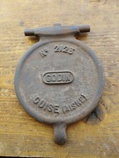 COUVERCLE FONTE  POËLE GODIN 2123 BOIS CHARBON convient également pour 2122