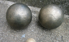 Ancienne paire de boules de