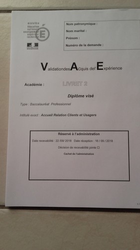 Livret vae bac - livret, arcu