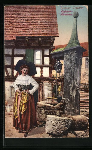 Carte postale costume