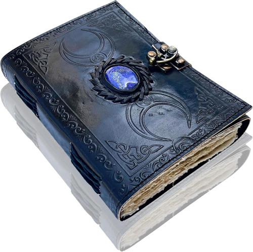 Journal lunaire vintage relié - vintage,