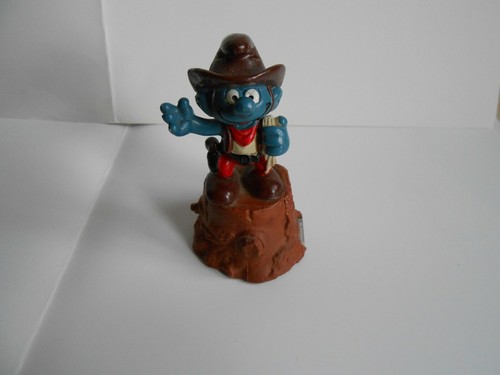 Figurine schtroumpf cowboy - figurine,