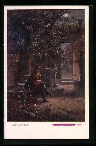Carte postale artiste hans - d'artiste,