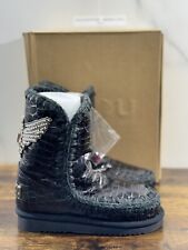 Mou Eskimo 24 Gris Imprimé Croco Noir Casual Mou Femme Botte 36