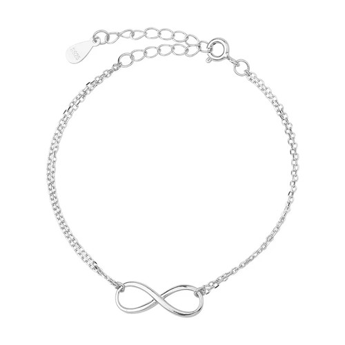 Bracelet double chaîne infini