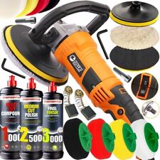 Ponceuse Polisseuse Voiture Ripper 2400W + 4 Tampons + Pâte Menzerna Pro