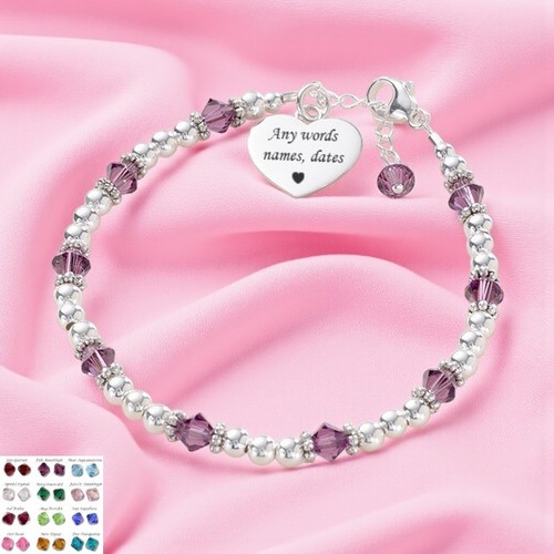 Gravé bracelet avec pierres - avec,