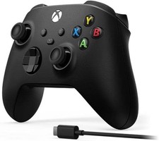 Manette Sans Fil Pour Microsoft XBOX SERIE X/S + Câble 2,75 M PC Noir Carbone