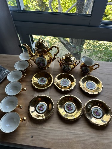 Vintage bavaria gold porcelain - bavaria,