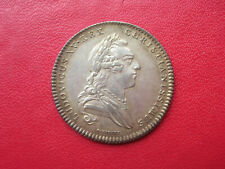 FRANCE JETON  LOUIS XV ETATS DE BRETAGNE  1766 ARGENT QUALITE   (A4173)