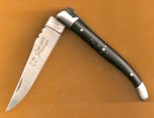 laguiole luxueux 11 ébène couteau gravé GRATUIT Prénom