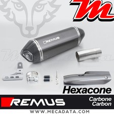 Silencieux échappement Remus Hexacone carbone avec Pare Chaleur BMW R1200RS 2016