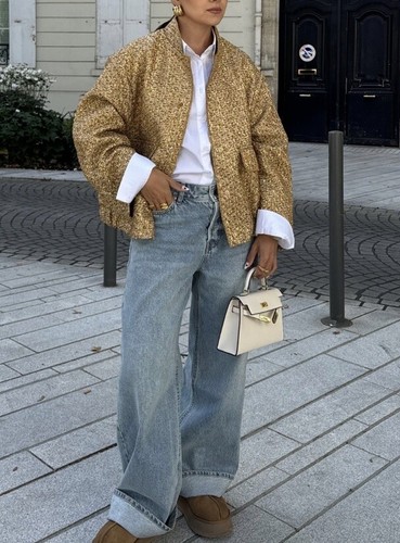 Veste femme dorée - veste,