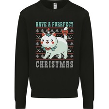 Chats Ont Une Purrfect Noël Drôle Noël Hommes Pull