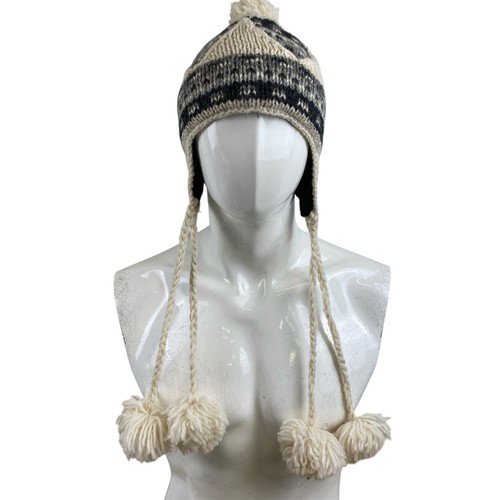 Bonnet beanie vintage laine - bonnet,