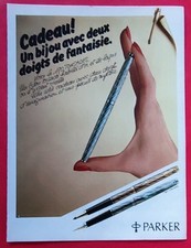 Publicité de presse: Stylo PARKER 180 TORSADES  1981