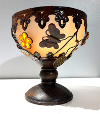 COUPE PATE DE VERRE ORANGE