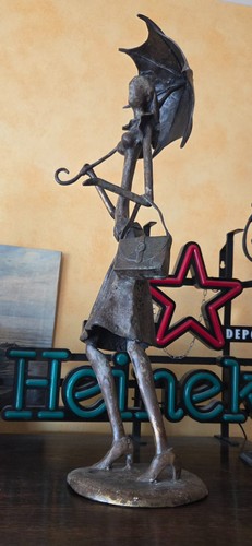 Sculpture bronze femme - sculpture,
