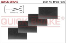 QUICK BRAKE Transparent anti-bruit plaquette de frein (panneau dorsal) W1299