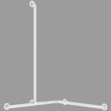 DELABIE Barre d'angle PMR ou personne handicapée  pour douche  Inox réf 5490GP2