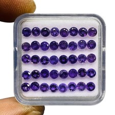 50 Pcs Naturel Améthyste 3Mm