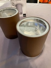 Lot de 3 lampes d’extérieur cylindriques – Neuf