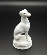 Lévrier en porcelaine de Paris 19ème siècle
