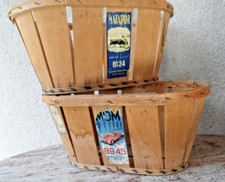 2 cageots en bois cagettes caisse vintage 1960 déco (toréador voiture objet pub