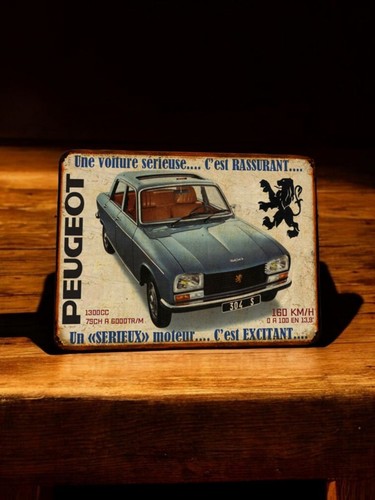 Plaque métal vintage peugeot - plaque,