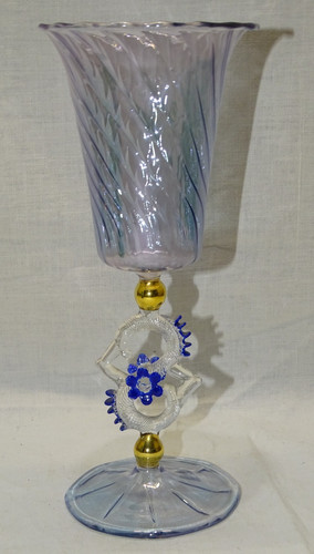 Superbe verre pied - -superbe, de