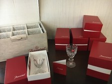 9 verres à porto blanc modèle Jonzac en cristal de Baccarat (prix à la pièce)