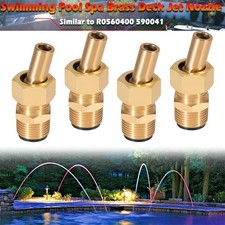 R0560400 Swimming Pool Spa Deck Jet Nozzle Brass for Zodiac Deck Jet Water 4pcs