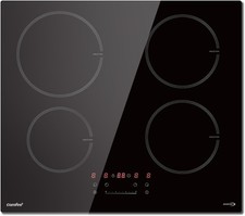 Table de Cuisson à Induction 7200W avec 4 Brûleurs, 9 Niveaux de Puissance, Surf