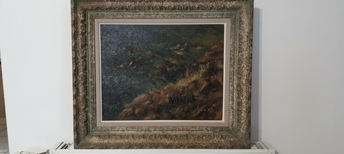 Ancien tableau huile - , au
