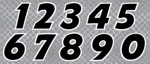 Numero course racing auto - racing,