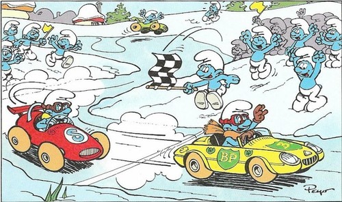 1985 peyo carte voeux - de,