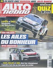 AUTO HEBDO n°1972 06/08/2014 WRC FINLANDE WTCC ARGENTINE BIANCHI & MARUSSIA
