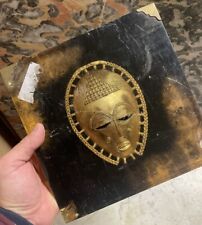 Masque Africain Bronze Doré