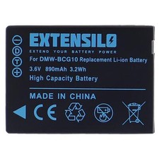 Batterie pour Panasonic Lumix DMC-3D1 DMC-TZ18 DMC-TZ10 DMC-TZ20 890mAh 3,6V