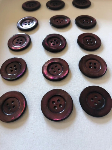 Lot boutons nacre - 15, en
