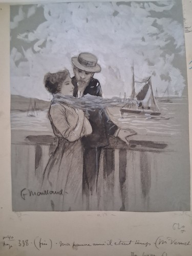 Dessin original signé fernand - original,