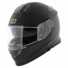 Casque d'origine Delta Basic noir mat uni - casque de moto modulable rabattable